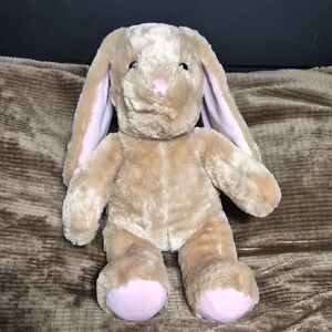 Build-A-Bear Tan and Pink Bunny Plush